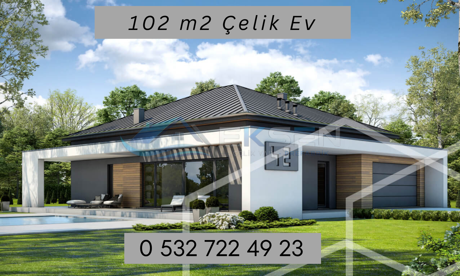102 m² Çelik Ev