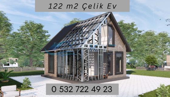 122 m² Çelik Ev